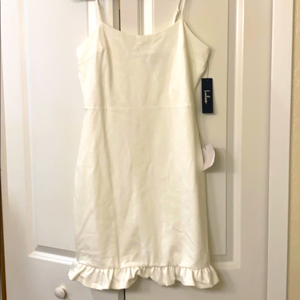 Brand new lulus white spaghetti mini dress